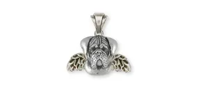 Bullmastiff Pendant Jewelry Sterling Silver Handmade Dog Pendant BM2-AP