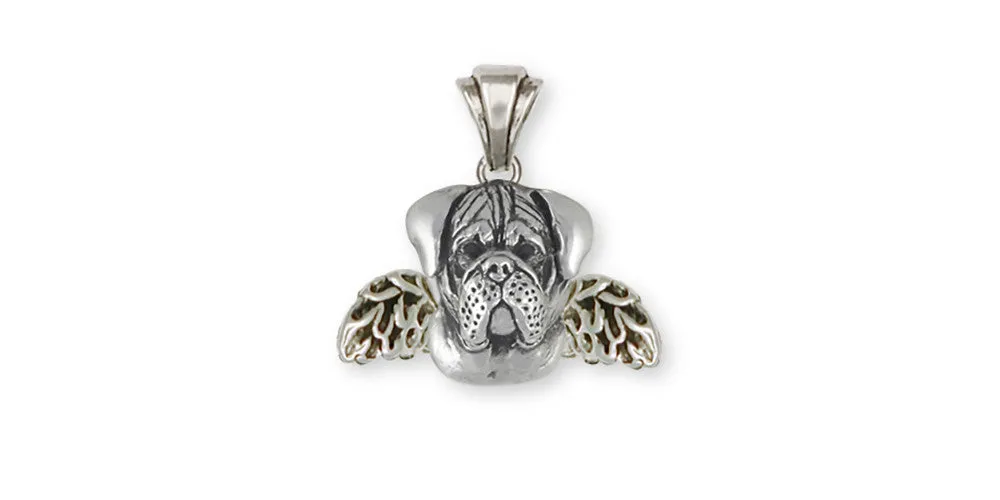 Bullmastiff Pendant Jewelry Sterling Silver Handmade Dog Pendant BM2-AP