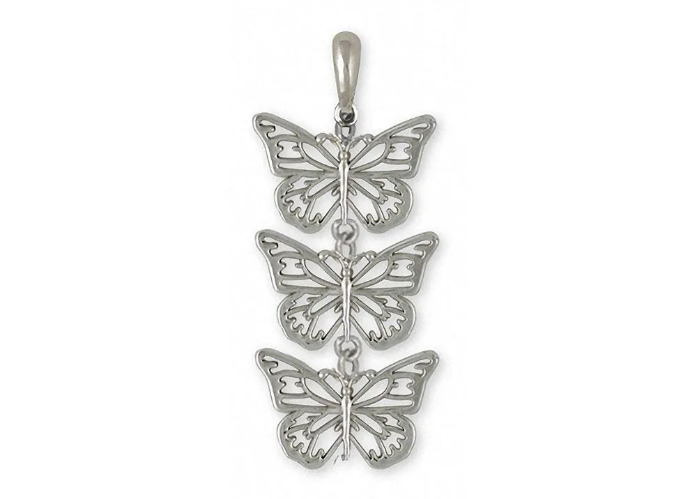 Butterfly Pendant Jewelry Sterling Silver Handmade Butterfly Pendant BY1-3P