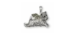 Cairn Terrier Angel Pendant Jewelry Sterling Silver Handmade Dog Pendant CNWT11-AP