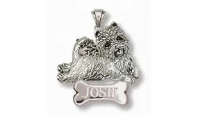 Cairn Terrier Angel Pendant Jewelry Sterling Silver Handmade Dog Pendant CNWT22-ANP