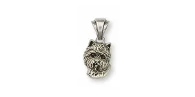 Cairn Terrier Pendant Jewelry Sterling Silver Handmade Dog Pendant CNWT12-P