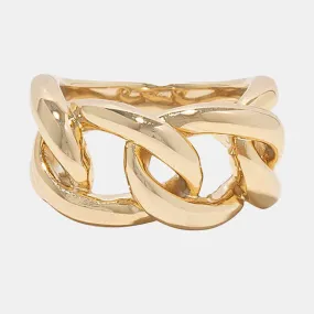 Celeste Gold Chain Link Ring