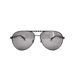 Chopard Men's Black Metal Aviator Sunglasses SCHB01M/6453