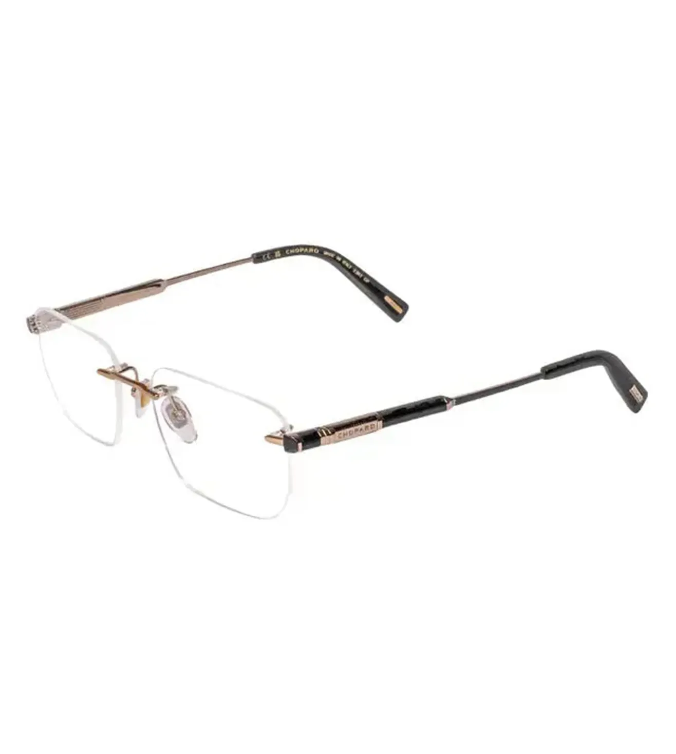 Chopard Men's Gold Rectangular Optical Frame