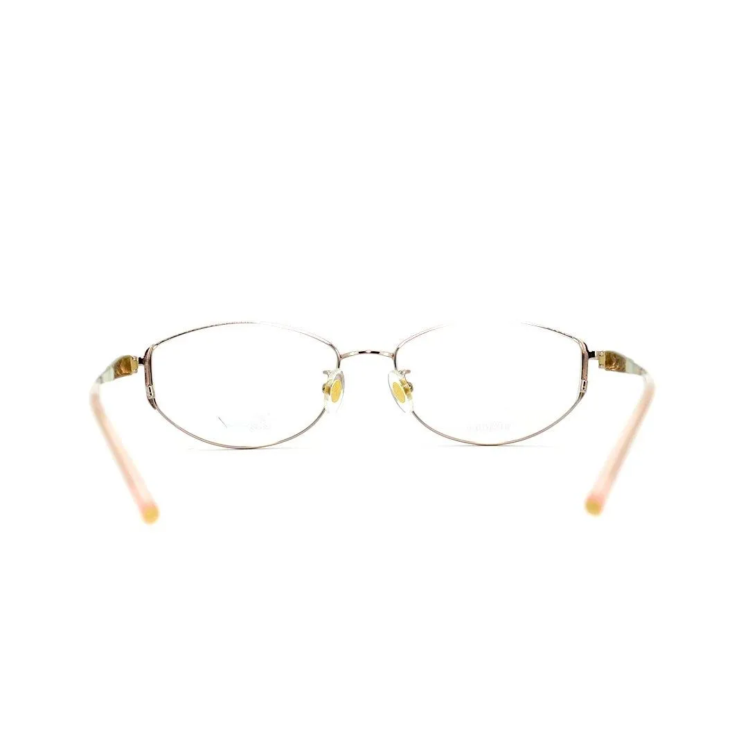 Chopard Men's Gold Titanium Oval Eyeglasses VCHD34J/C0L27