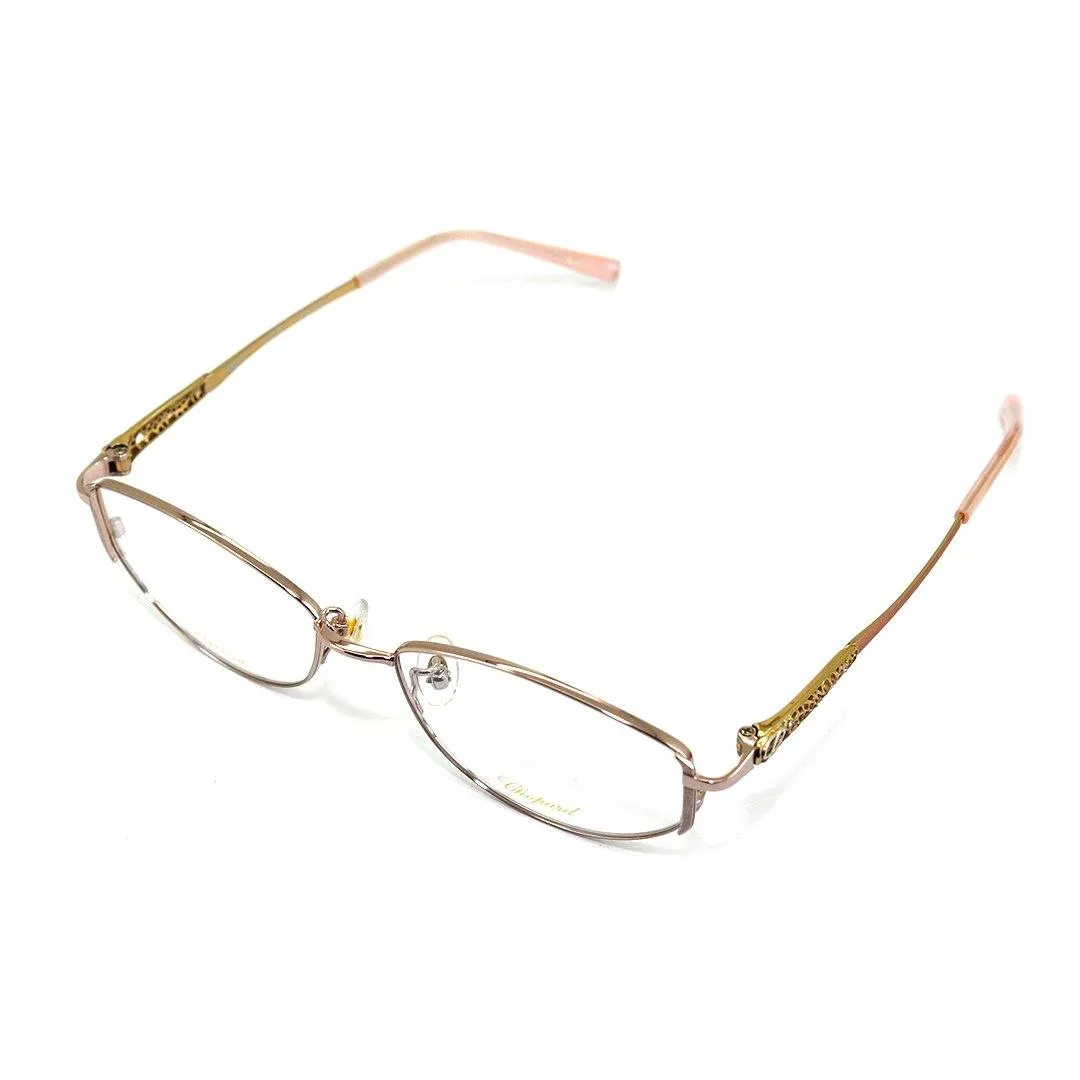 Chopard Men's Gold Titanium Oval Eyeglasses VCHD34J/C0L27