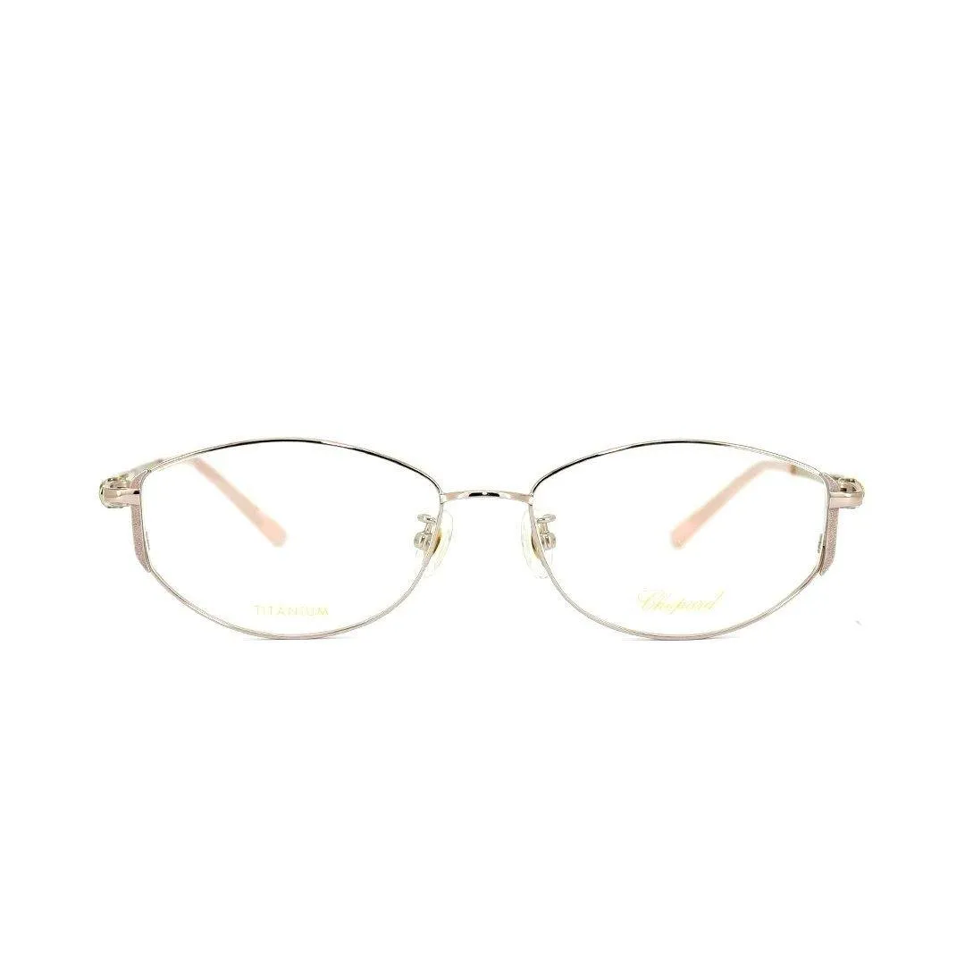 Chopard Men's Gold Titanium Oval Eyeglasses VCHD34J/C0L27