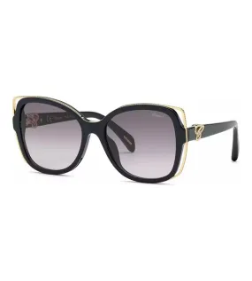 Chopard Women's  Smoke Gradient Blue Butterfly Sunglass