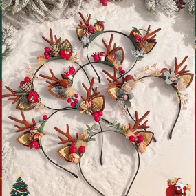 Christmas Headdress Butterfly Branches Headband Hairpin LJC3