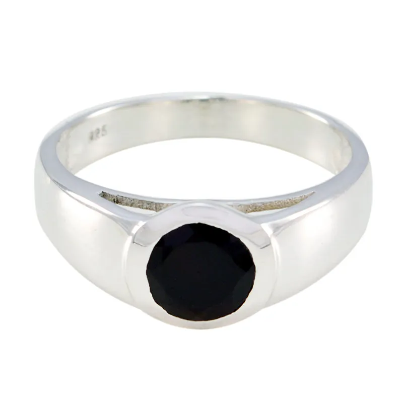 Classy Gemstone Black Onyx Solid Silver Rings Indian Gold Jewelry