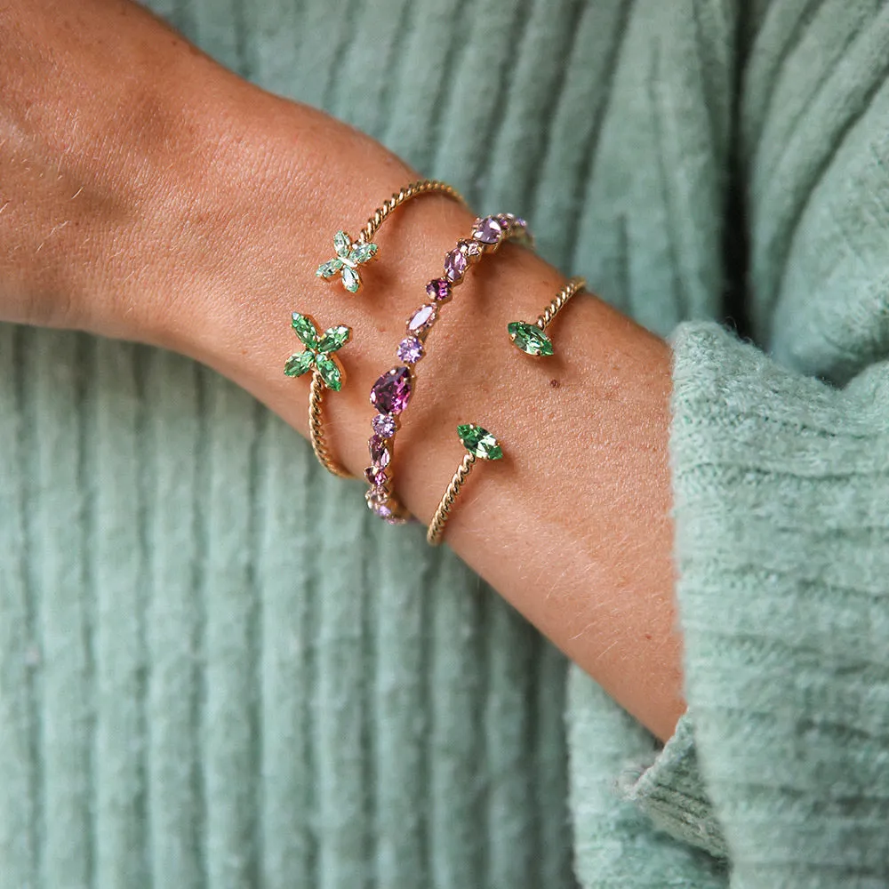 Crystal Star Bracelet / Peridot