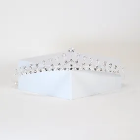 Diamond Wedding Tiara, Bridal Tiara, Crystal Wedding Tiara, Swarovski Tiara, Crystal Wedding Crown, Silver Tiara.