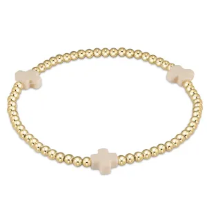 Egirl Signature Cross Bracelet- Off White