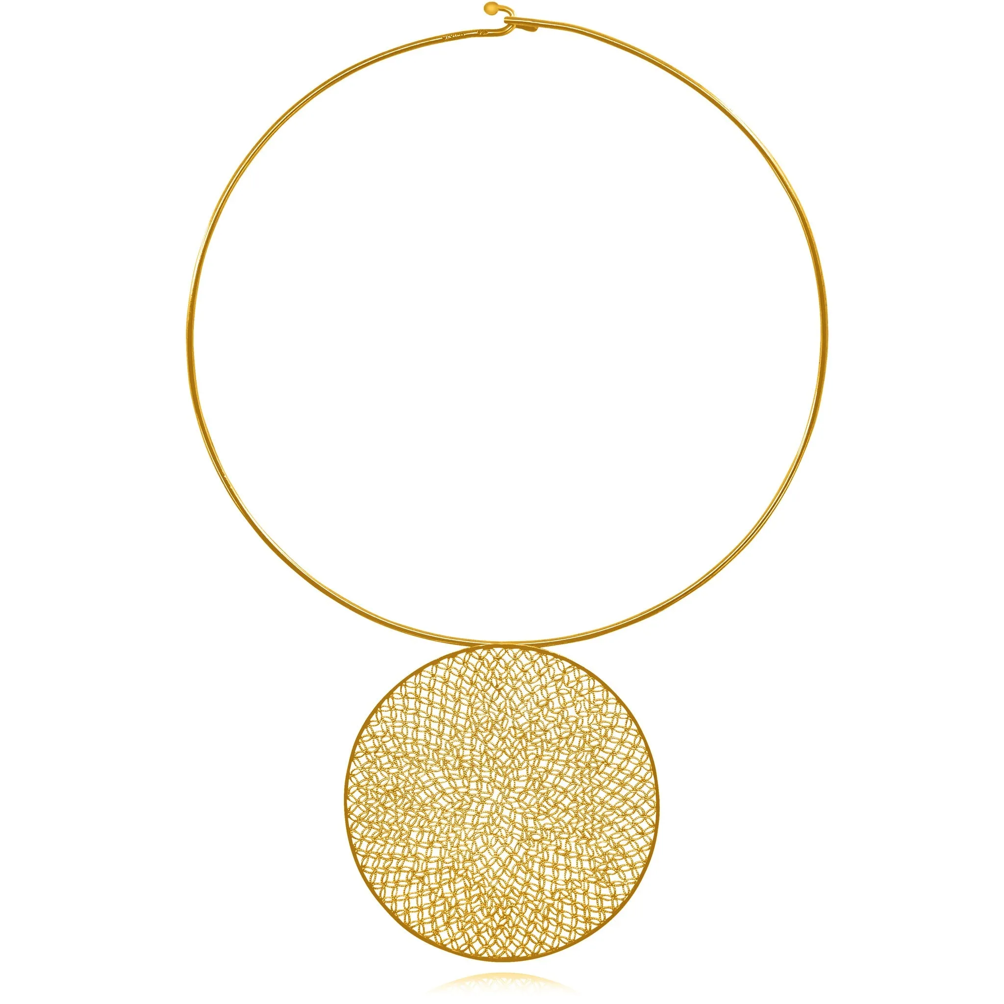 EMMA GOLD CHOKER NECKLACE FILIGREE