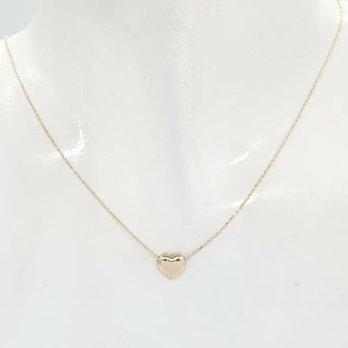 Exquisite Heart Necklace 18K Gold