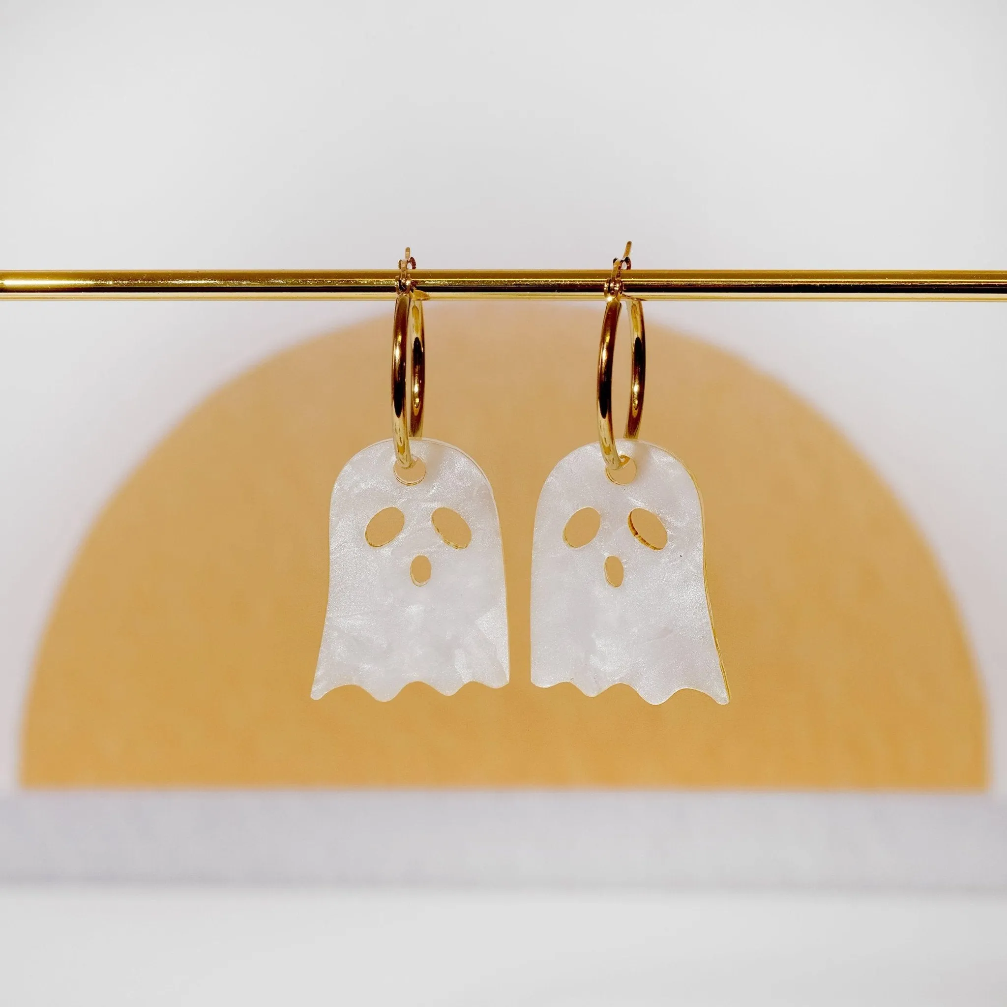 Ghost Hoop Earrings