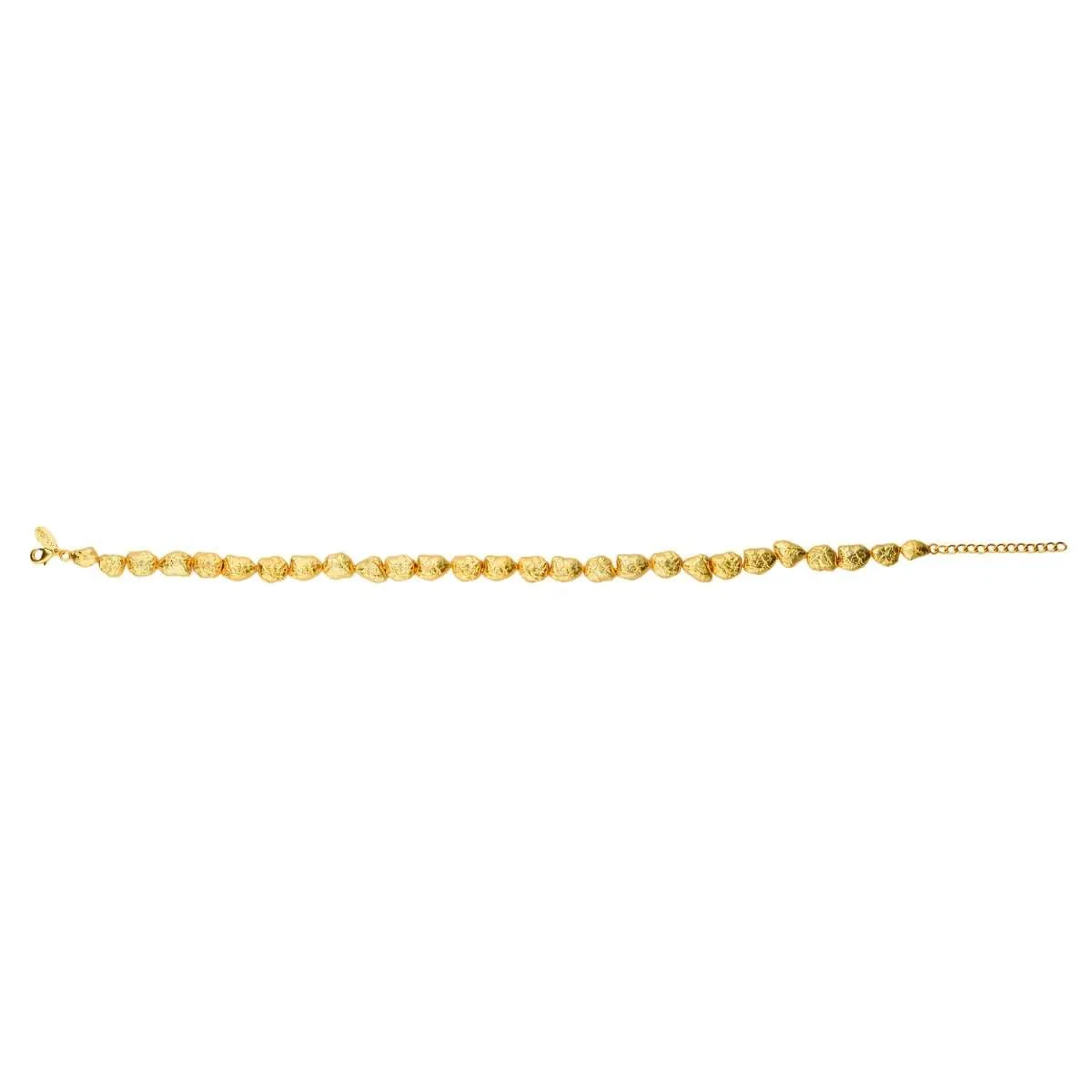 Gold nuggets Choker Necklace