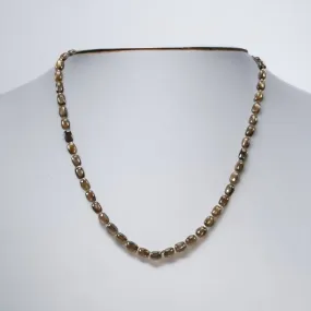 Golden Brown CHOCOLATE Sapphire Gemstone NECKLACE : 95.55cts Natural Untreated Cushion Shape Sapphire With 925 Sterling Silver 7*5mm 18"