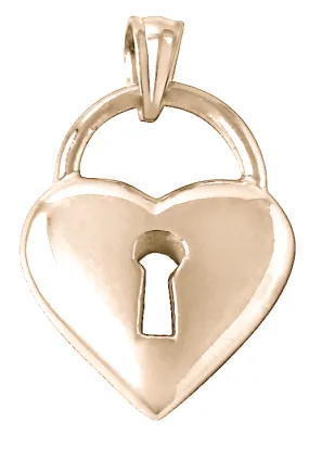 Heart Pad Lock Pendant