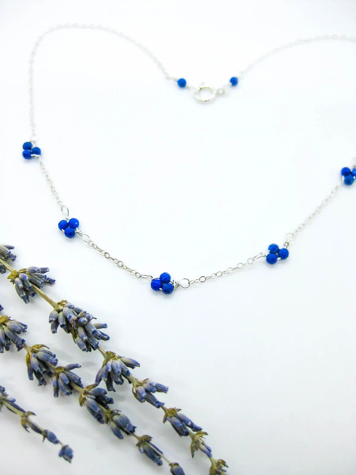 Hyacinth: Lapis Choker - n521