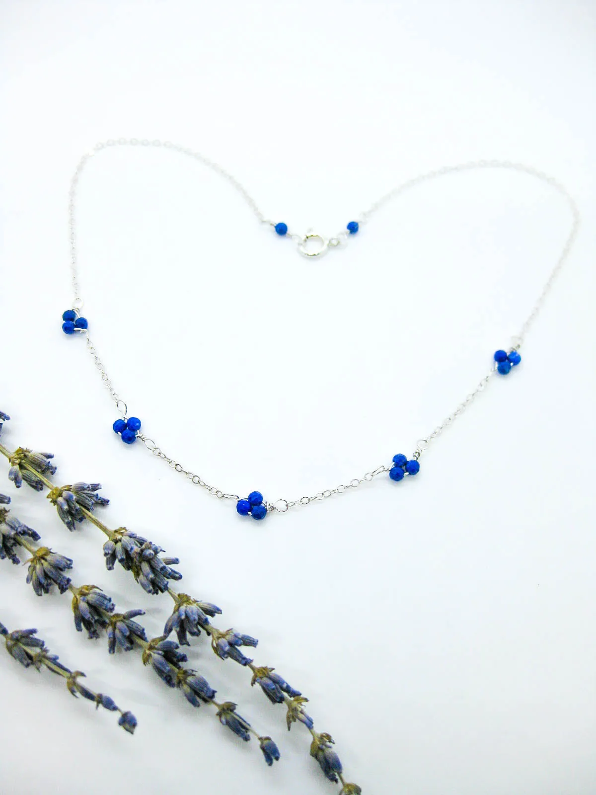 Hyacinth: Lapis Choker - n521