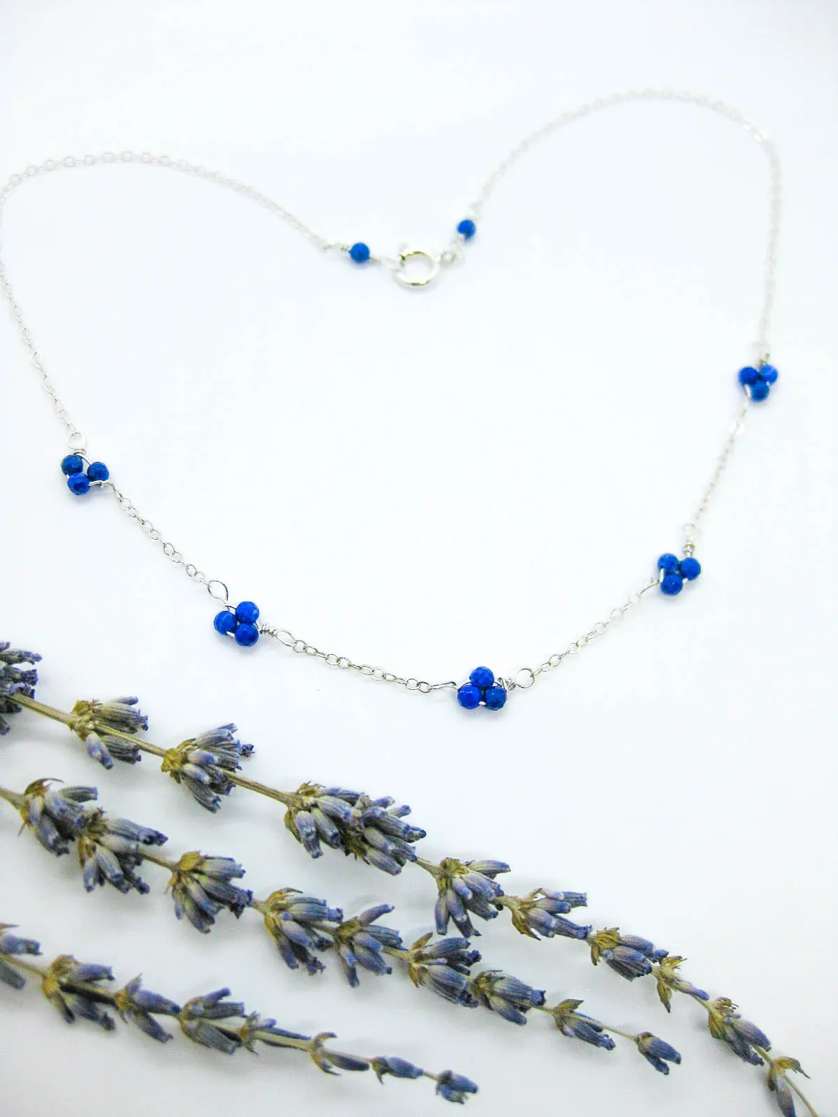 Hyacinth: Lapis Choker - n521