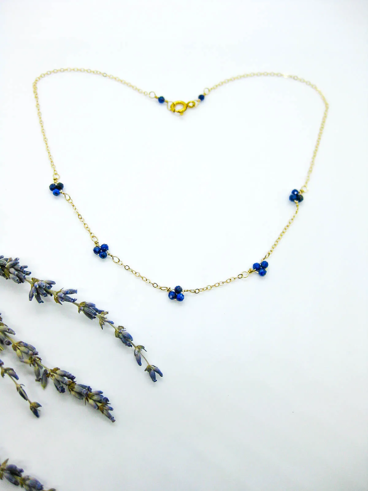 Hyacinth: Lapis Choker - n521