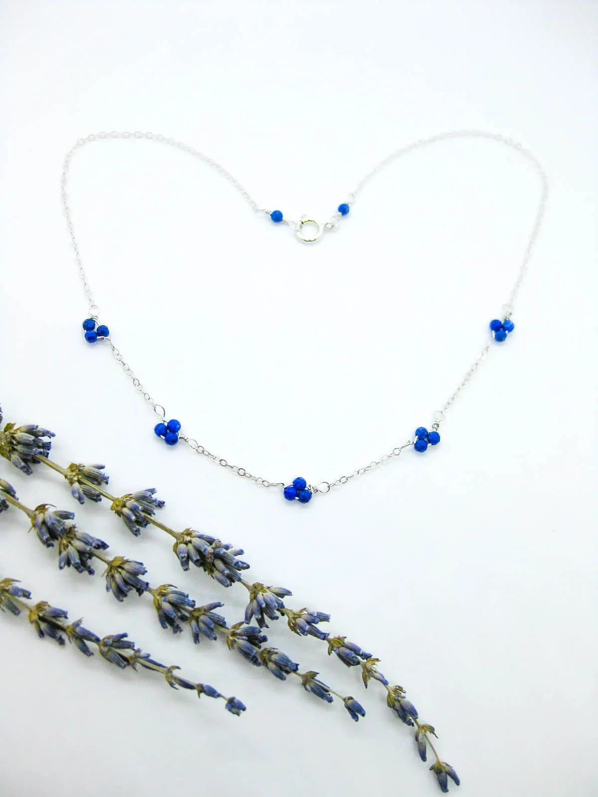 Hyacinth: Lapis Choker - n521