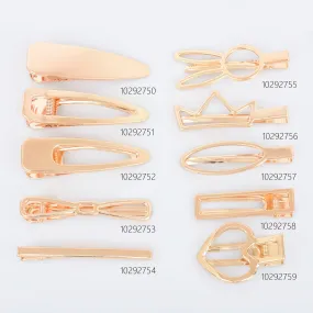 INS Popular Hairpin Metal Hollow Duckbill Clip Hair Clip Barrette Bangs Clip Side Clip Hair accessories Hair jewelry 10pcs 102927