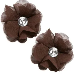 Love Ballad Brown Hair Clips (2)