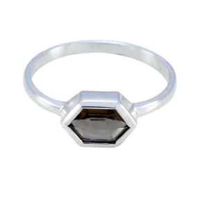 Magnificent Stone Smoky Quartz Solid Silver Ring Jewelry Stores Online