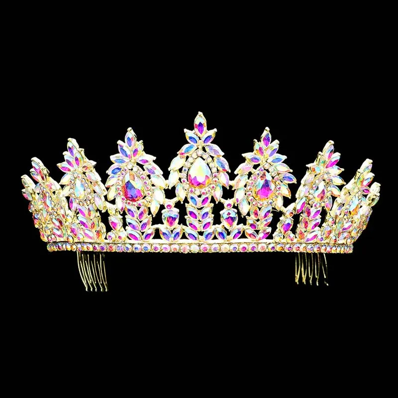 Marquise Stone Cluster Princess Tiara