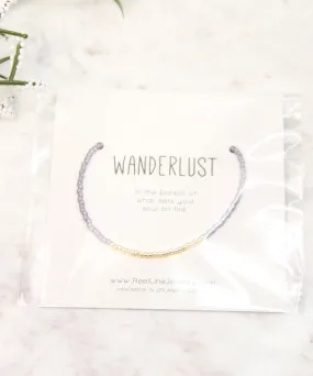 Minimalist Bracelet, Wanderlust - Violet