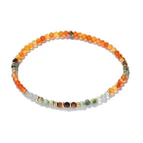 Motivation and Change Carnelian and African Turquoise Anklet