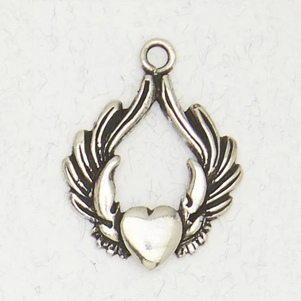 Pendant, Nirvana Inspiration - Assorted symbols in pewter