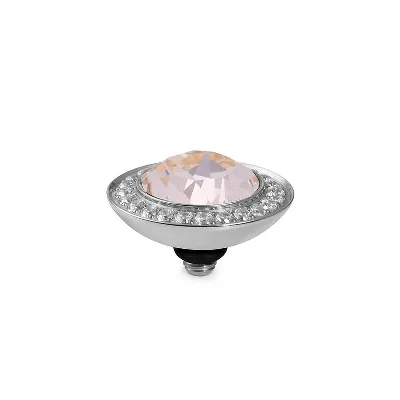 Qudo 13mm  Tondo Crystal Deluxe Silver Topper