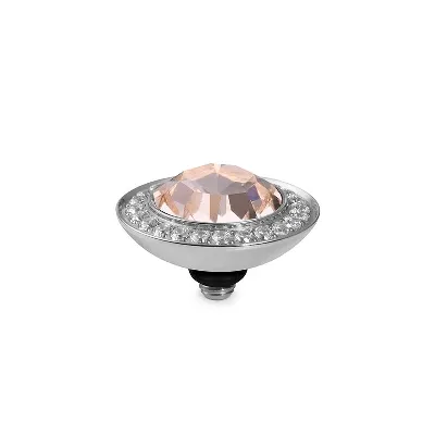 Qudo 13mm  Tondo Crystal Deluxe Silver Topper