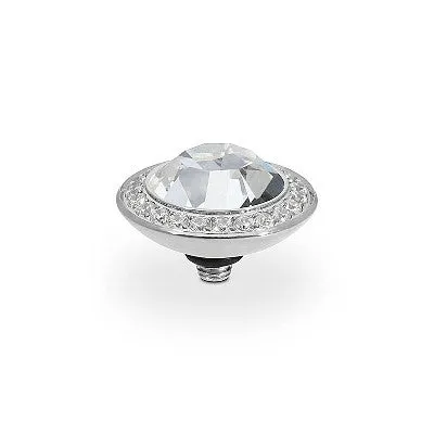 Qudo 13mm  Tondo Crystal Deluxe Silver Topper