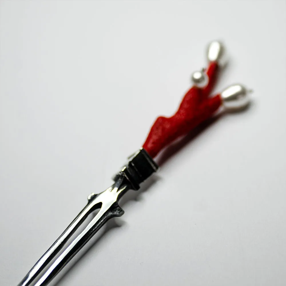 RED CORAL HAIRPIN