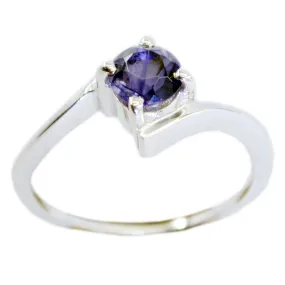 Resplendent Gem Iolite Solid Silver Rings Little Girls Jewelry Box