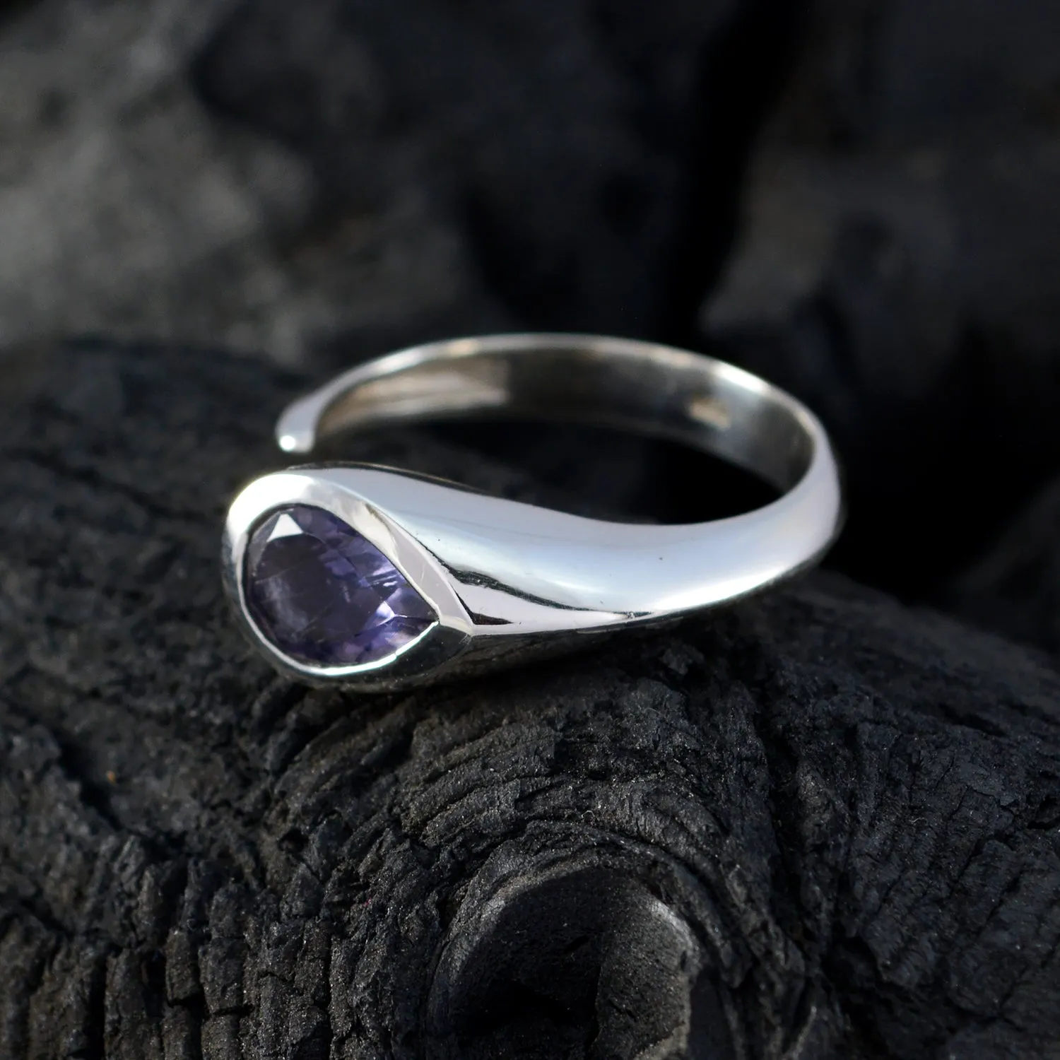 Riyo Bonnie Gemstones Iolite 925 Silver Rings Octopus Jewelry