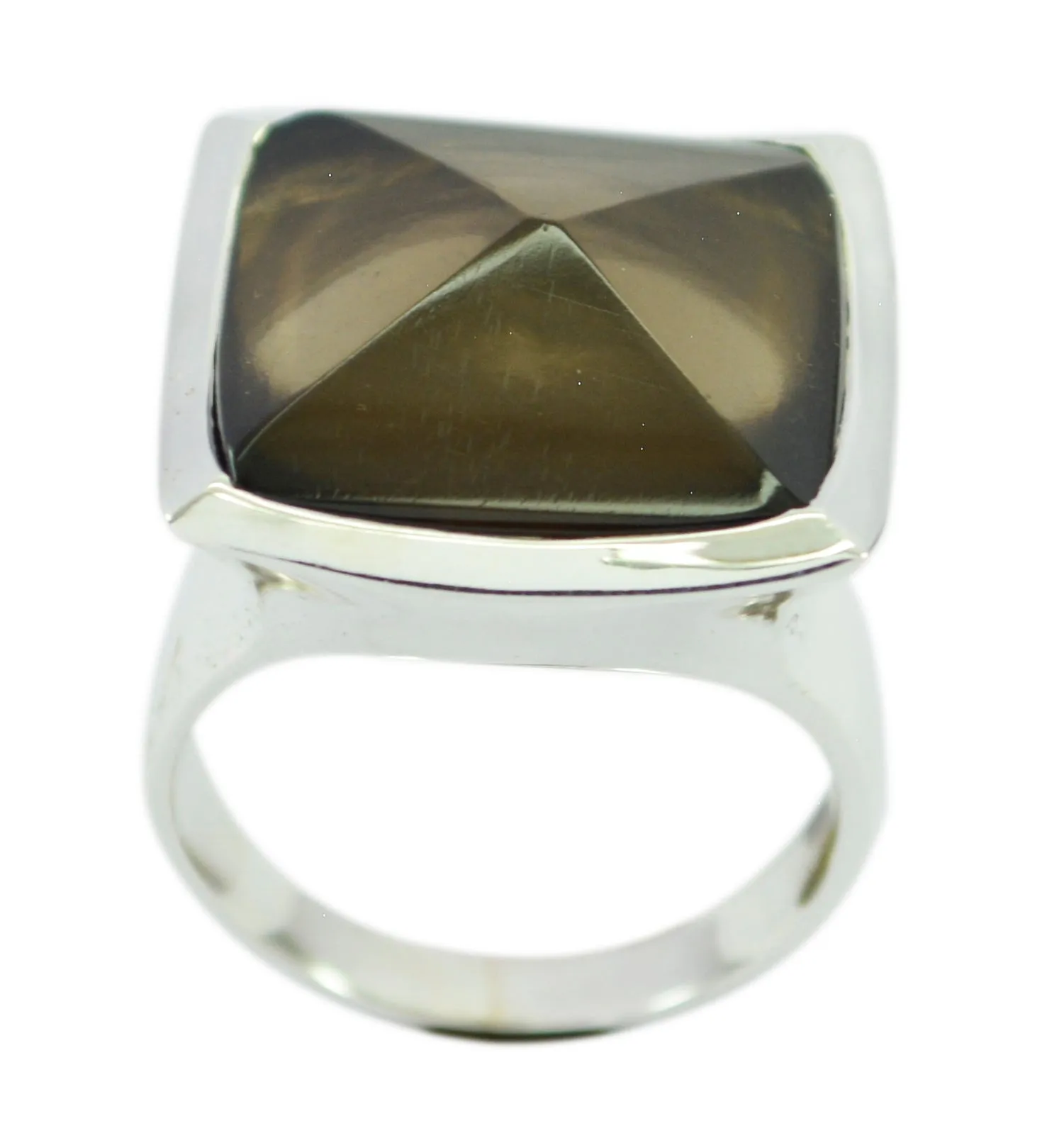 Riyo Classy Gem Smoky Quartz 925 Sterling Silver Rings Jewelry Shops