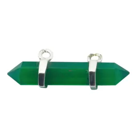 Riyo Decorative Gemstone Fancy Faceted Green Indian Emerald 1155 Sterling Silver Pendant Gift For Teachers Day