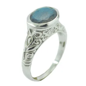 Riyo Fascinating Gem Labradorite 925 Silver Rings Peoples Jewelry