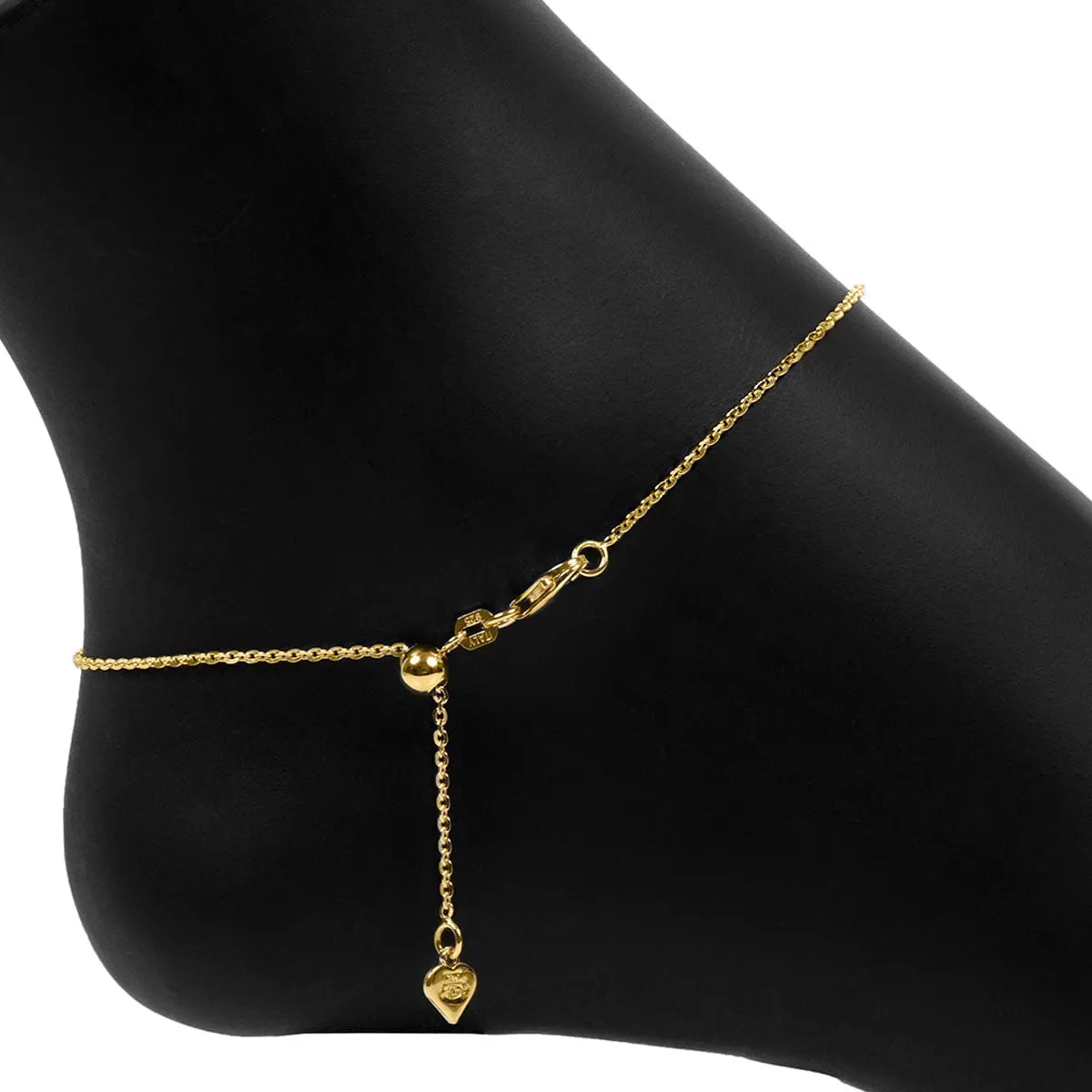 Roma Angel Wing Charm Adjustable Anklet