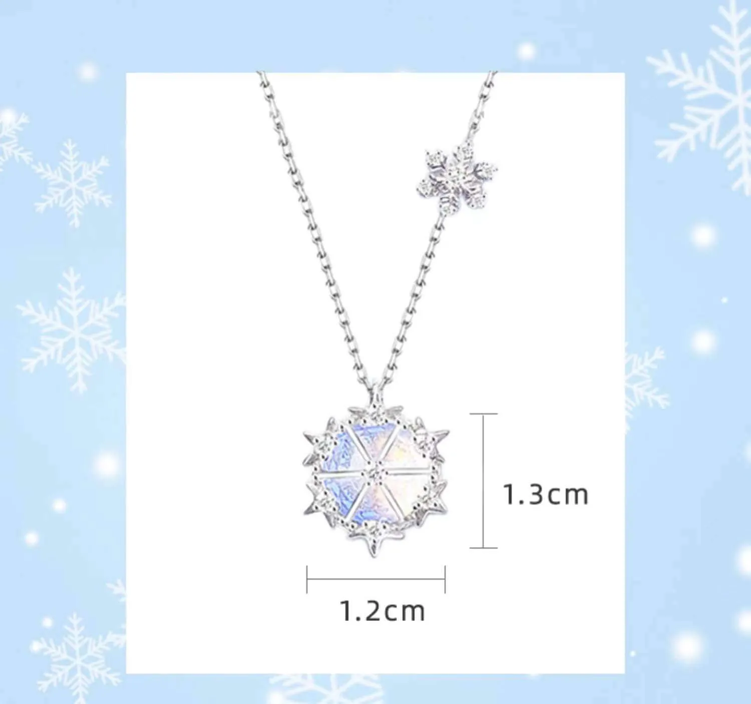 S925 Silver DREam Snow necklace (new year gift) BY8060