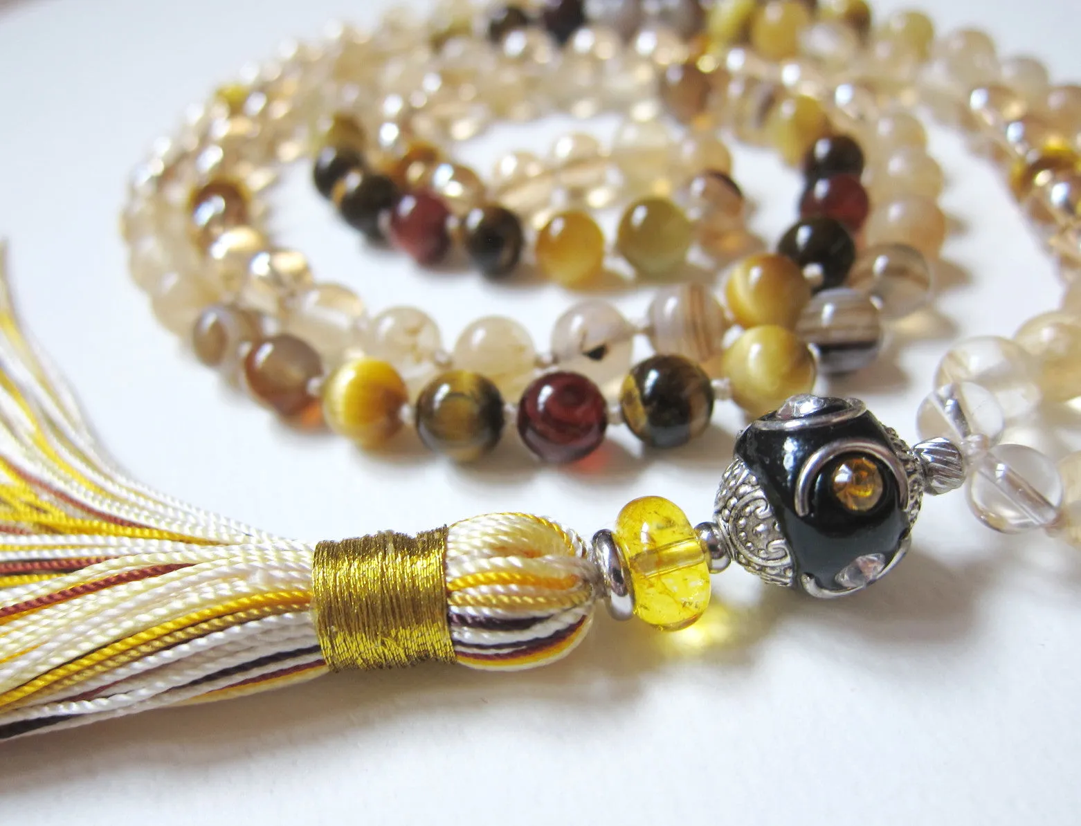 SALE - The Third Chakra/Solar Plexus Manipura Mala Necklace