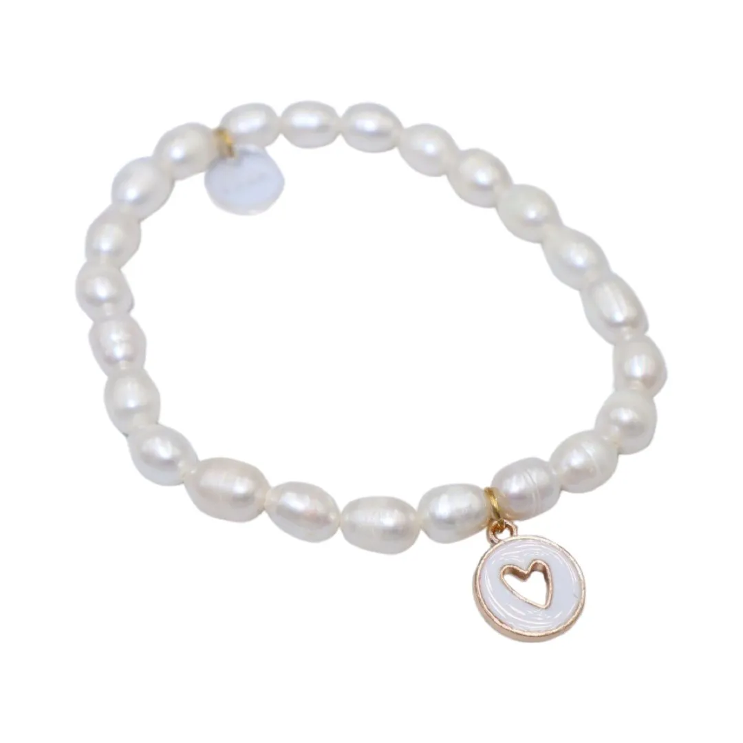 SARAH FRESHWATER PEARLS ELASTIC BRACELET