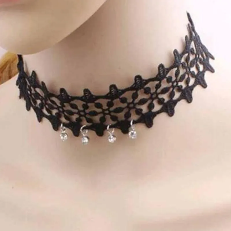 She Sells Sanctuary Black Choker Necklace